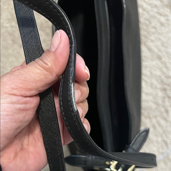 Tory Burch Black Tote with Gold Accents - Picture 10 of 14